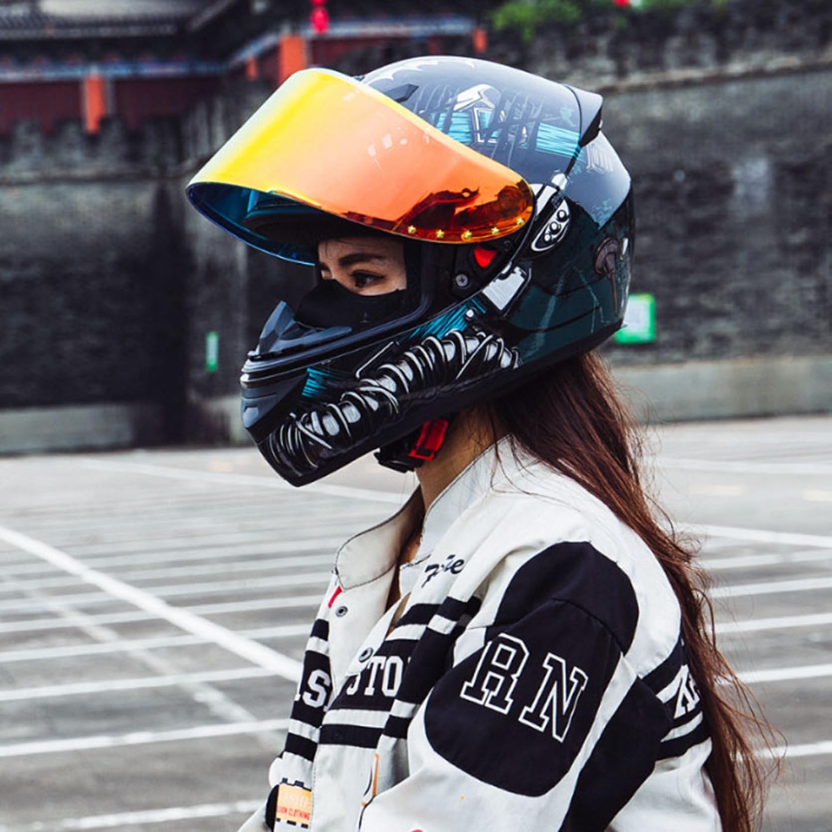 Amazon.co.jp: 頭囲(55-65cm) システムヘルメット フルフェイス